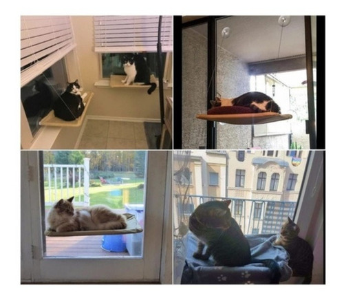 Imagen 5 de 8 de Cama Hamaca Para Gatos - Ventana