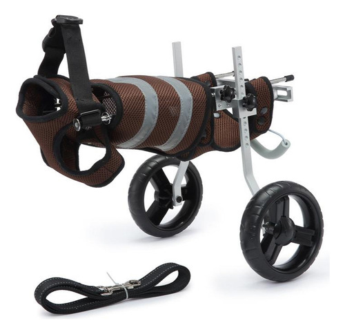 Silla Ruedas Perro Ajustable 4 A 9 Kg S Xs Aluminio 2 Ruedas