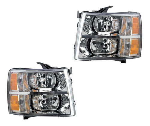 Par De Faros Depo Chevrolet Silverado 2011 2012 2013