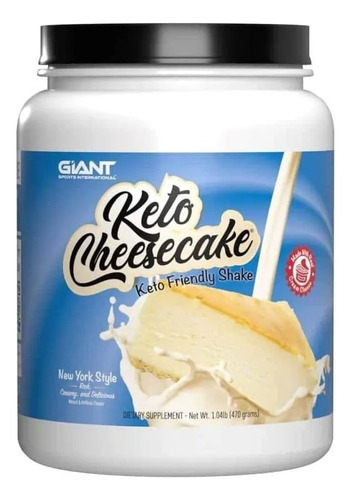 Giant Keto Cheesecake New York Style 470g 20 Serv Bajo Carbs