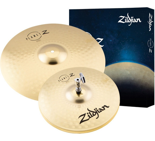 Imagen 1 de 4 de Zildjian Planet Z Lauch Pack Set De Platillos + Baquetas