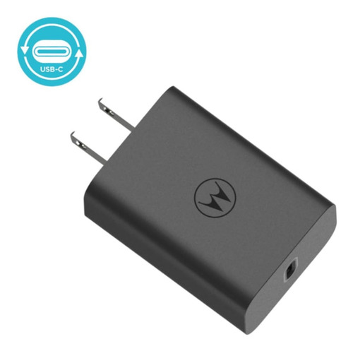 Cargdor Motorola 68w Turbo Incluye Cable Tipo C A Tipo C Negro