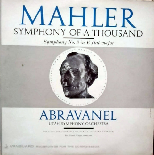 Gustav Mahler  Maurice Abravanel    Sinfonia N° 8   ( 2 Lp )