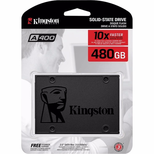 Hd Ssd 480gb Kingston A400 2.5 Sata3 6gb/s - Pronta Entrega