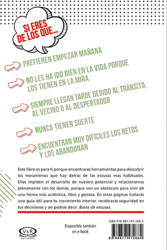 Libro Basta De Excusas. De Graciela Hendlin