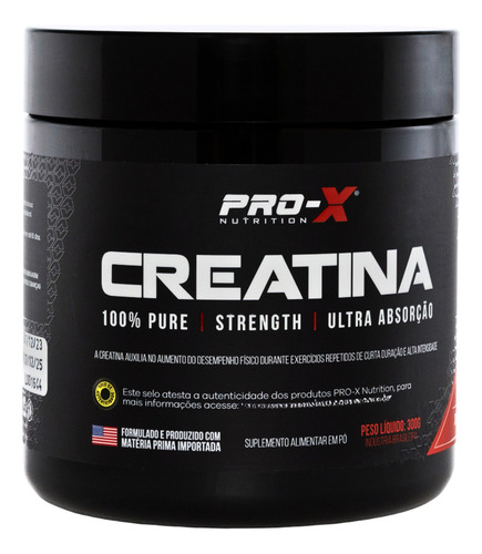 Kit Creatina 300g + Whey Protein Isolado Prox Nutrition 900g Sabor Chocolate