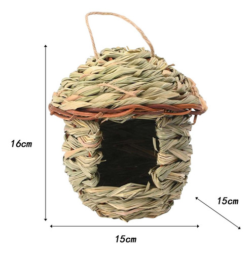 Casa Para Pájaros Colgante 15x15x16cm Caseta Para Pájaros