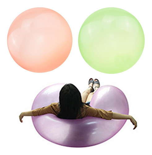 2x De Burbujas Inflable Globo De Burbujas Al Naranja S