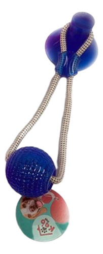 Pack X3 Pelota Antiestres Con Ventosa 40 Cm Color Verde/fucsia/azul