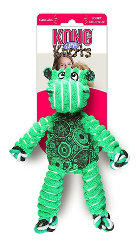 Imagen 3 de 10 de Kong Peluche Floppy Knots Hippo S/m Juguete Perro-