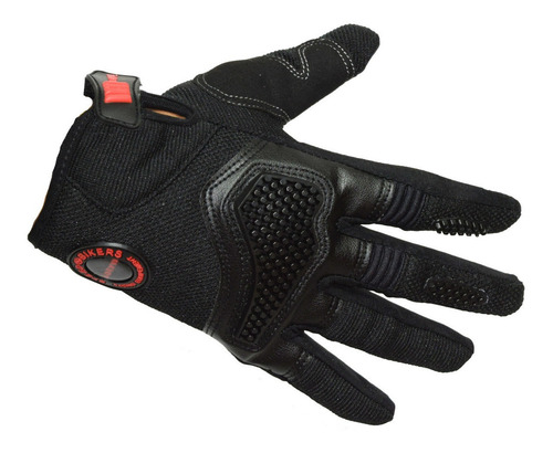 Guantes Con Antiderrapante Para Moto Color Negro Talla Xl