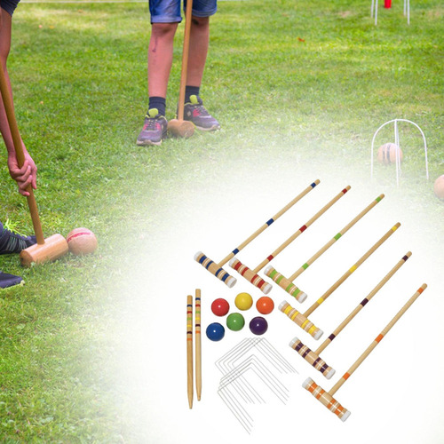 - Conjunto De Jogos De Croquet Para Gramado, Conjunto De