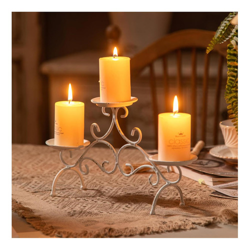 Candelabro De Chimenea Rustica Sofe, De Pilar
