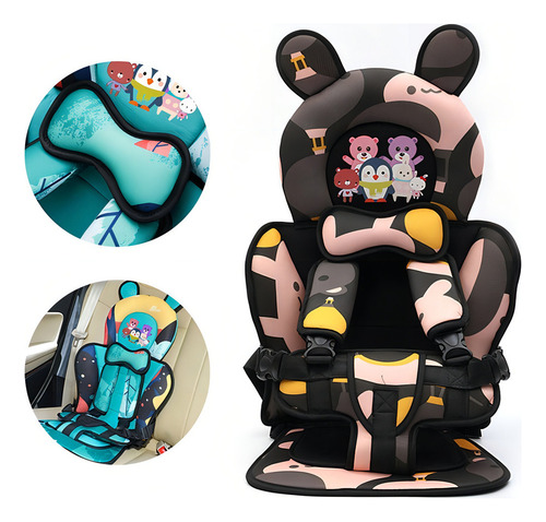 Asiento De Viaje Cómodo Para Bebés Color Negro