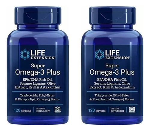 2 Super Omega 3 Plus X 120 Caps - Unidad a $256500