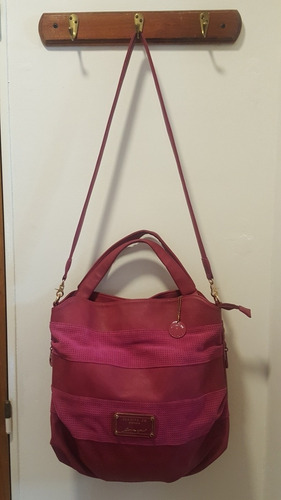 Cartera - Bolso Cuero Fucsia Juanita Jo
