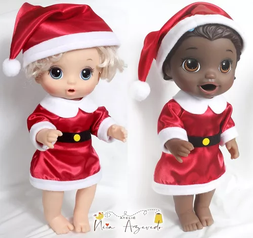 Roupa P/ Boneca Baby Alive Mamãe Noel Lancament Neia Azevedo