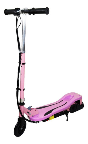 Scooter Patin Electrico Plegable Con Freno Para Niños Rosa