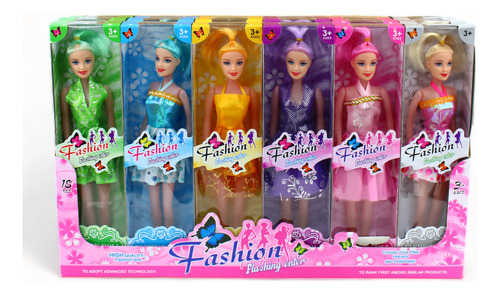 Pack 18 Muñecas Tipo Barbie Juguete Economico Niñas Paquete
