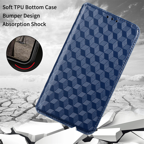 Funda Texturizada 3d Para Realme C67 -tpu, Soporte, Cierre Magnético, A Prueba De Golpes, Caja Fuerte Para Tarjetas De Crédito