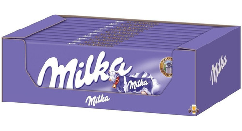 Caixa 12 Barras Chocolate Milka Alpine 270g - Tradicional