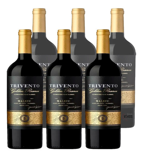 Vino Trivento Golden Reserve Malbec Caja X6 Unidades