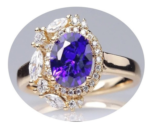 Imagen 1 de 10 de Anillos Sortija Compromiso Mujer Oro 18k Regalo Mama Mujeres