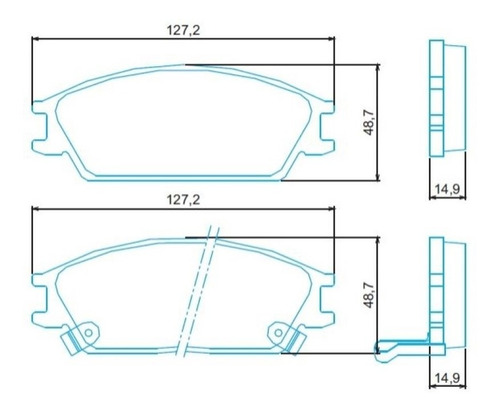 Pastilha Freio Dianteira Jac J3 2011/ Jurid Hq2296a