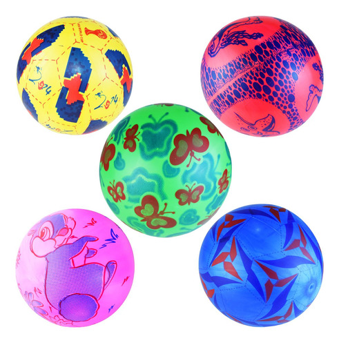 10 Pz  Pelota Plastico Colores Fiesta Niños Niñas Mayoreo