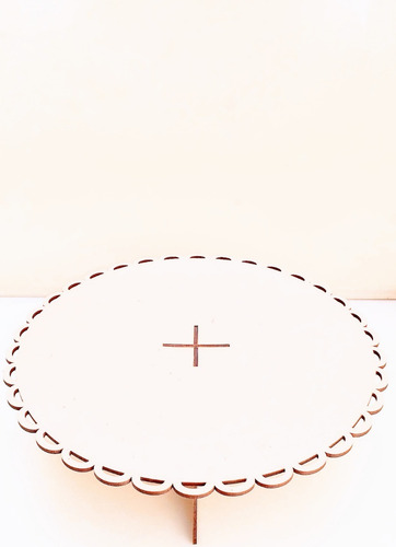 Imagen 3 de 4 de Candy Bar Alzada De Torta 20cm Diametro - Mdf / Fibrofacil