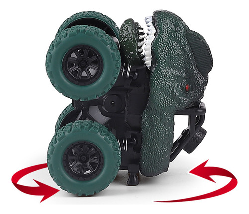 Coche Retráctil Con Forma De Dinosaurio En Forma De U, 3 Coc