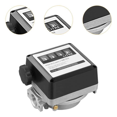 Medidor De Fluxo De Combustível Mecânico De Preto