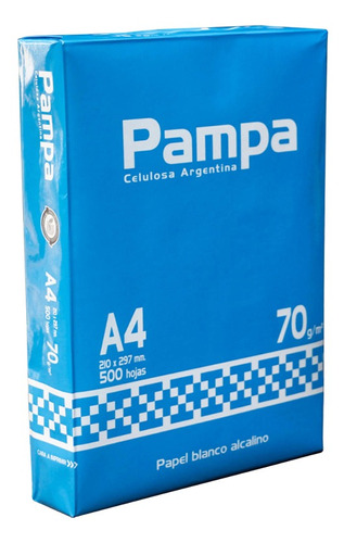 Resma Pampa A4 70 Gr. Envio Gratis X 15 Unid En C.a.b.a.