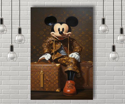Cuadro Mickey Mouse Lv-1 130*90 Canvas Algodón