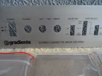 Comprar Peças Várias Tape Deck Gradiente Cd 4000 (consulte Antes)