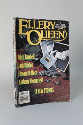 Ellery Queen Revista De Relatos Policiacos Inglés 1983 Ah1
