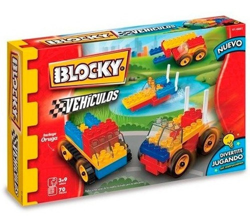 Imagen 2 de 2 de Blocky Vehículos 2 70 Pzs 01-0601