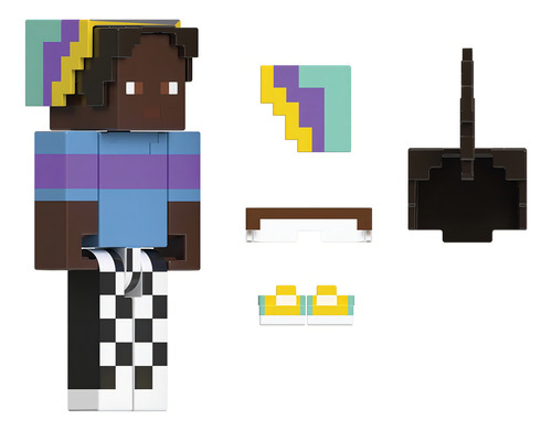 Minecraft Creator Figura De Acción Skin Pantalones A Cuadros