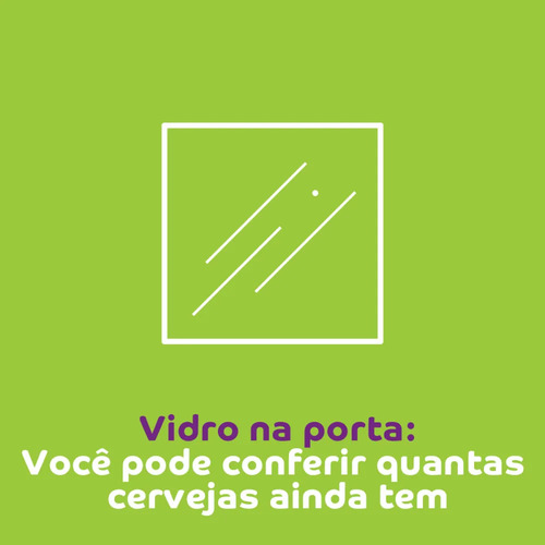 Cervejeira Consul 82 Litros Porta Com Vidro Titanium 220v Titanium