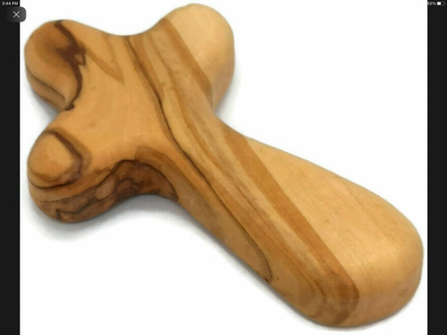 Imagen 4 de 8 de Cruz Madera De Olivo De Tierra Santa Hecha A Mano En Belén