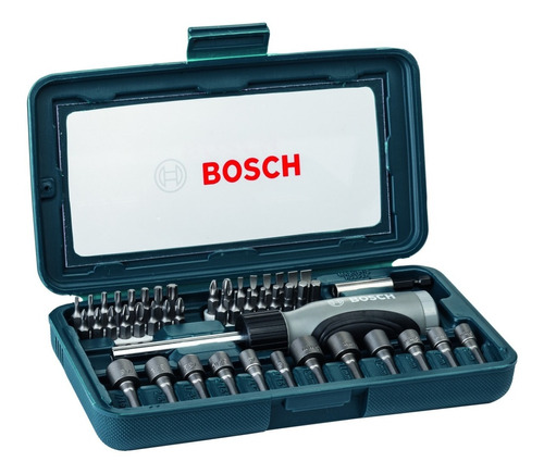 Set Juego Kit Puntas Bosch Tubos 46 Pzs + Destornillador