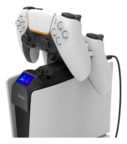 Base Para Estación Carga Ps5 Slim Controller Con Luz Led