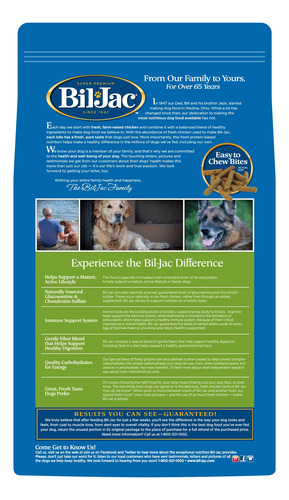 Alimento Bil Jac Senior Select Formula Perro Senior 13.6kg