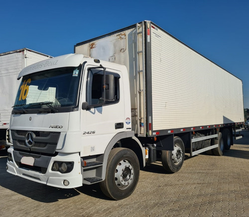 Imagem 1 de 10 de Mb Atego 2426 Ano 2016 8x2 Bitruck Bau 10,80mts Ñ E 2430