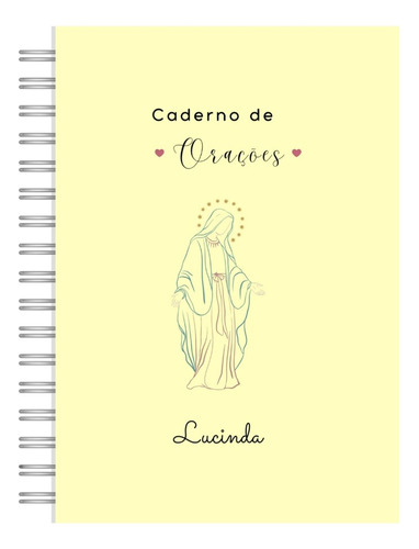 Meu Caderno Católico De Orações  A5 21,5 X 15,5 N. Senhora