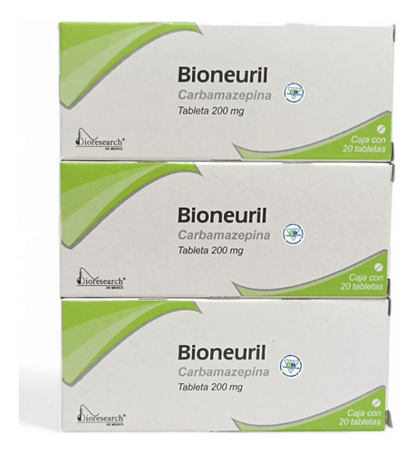 3 Bioneuril Carbamazepina 200 Mg C/20 Tabletas Bioresearch