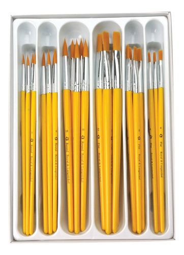 Royal Brush Taklon Hair Classroom Value Pack, Varios Ta...