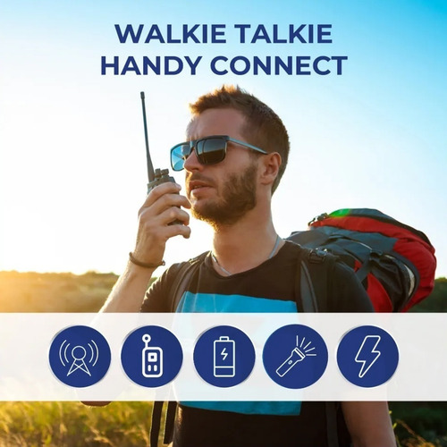 Imagen 4 de 6 de Handy Walkie Talkie Recargable Daewoo 16 C Manos Libre Radio