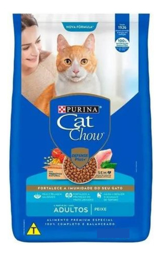 Ração Cat Chow Para Gato Adulto Peixe 2,7kg