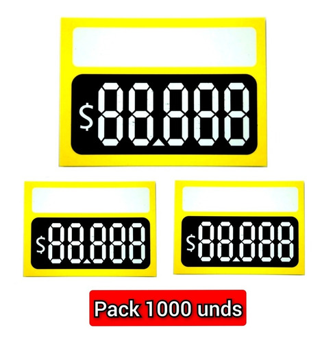 Pack 1000 Etiquetas Cartón Para Negocio, Etiqueta Precios.